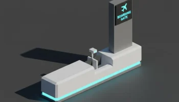 Низкополигональная посадочная площадка