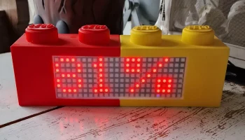 Часы Lego NeoPixel с термометром 2