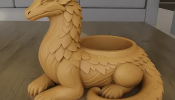 Контейнер для цветов Fantasy Dragon 3D Модель для печати ... 6