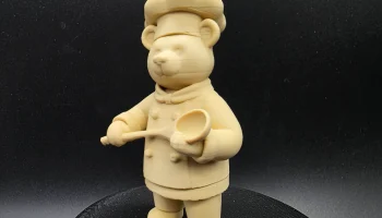 Большой медведь из деревянной ложки 2