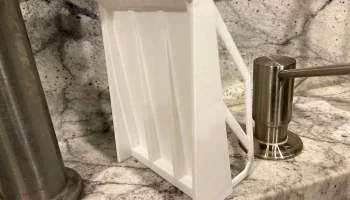 Вертикальный тройной держатель для губки для кухонной мойки 2