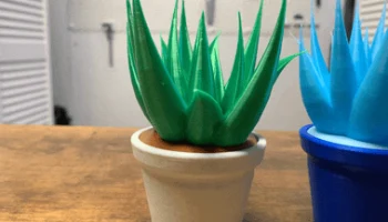 Настольное растение в горшке (полностью напечатано на 3D... 2