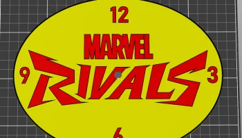 Marvel Rivals - циферблат с логотипом и встроенным корпу... Marvel Rivals - циферблат с логотипом и встроенным корпу...