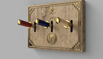 Крышка выключателя света Katana 3-клавишная Decora... 6