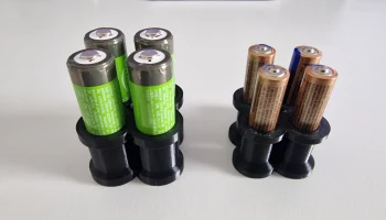 Настенный держатель для батареек Honeycomb Storage 4 x A... 2