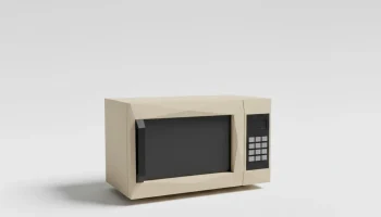Низкополигональная микроволновая печь 3D модель