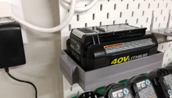 Держатель для батареи Ikea Skadis Ryobi 40 В 1