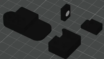 Магнитный замок в ручке передней панели для BambuLab X1C 9