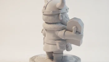 Фигурка Rune Stone Viking Messenger для 3D-печати 1