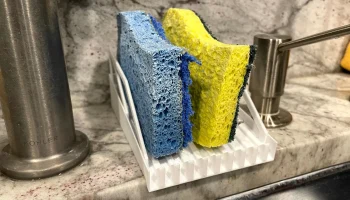 Вертикальный тройной держатель для губки для кухонной мойки