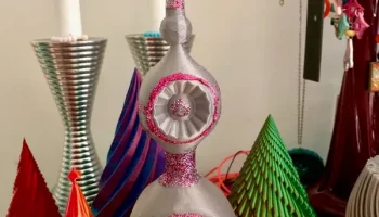 Топпер для елки в винтажном стиле Vase Mode...