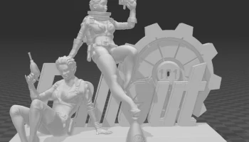 Знак Fallout и Thirst Zap Girls 1