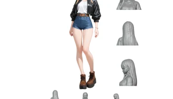 Airi - Urban Casual Edition STL для 3D-печати