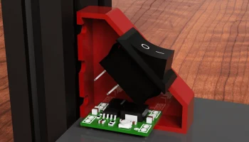 корпус выключателя света с MP1584EN DC-DC 1