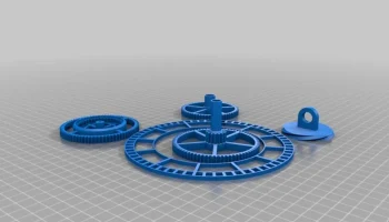 TheGoofy Mechanical Clock в виде четырех рабочих пластин 3