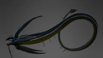 Модель Subnautica Gargantuan Leviathan (свернутая/плаваю... 3