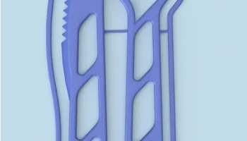 Комплект одноразовых ложек-вилок в кейсе 6