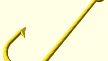 Гигантский рыболовный крючок .STL и .SVG...... 1