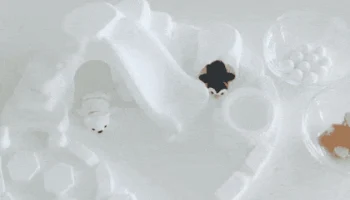 Напечатанный на 3D-принтере зимний арктический игровой н...