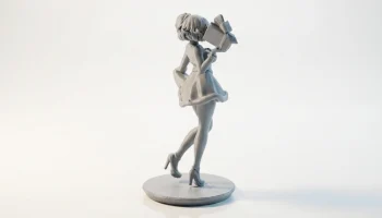 Рождественские подарки Фигурка девушки аниме 3D для печати 3