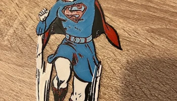 Магнитный знак на холодильник Supergirl HueForge... 1