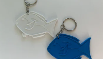 Минималистичный брелок Blue Tang (в стиле Дори) - стиль ... 3