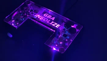 Шаблон магнита консоли GBA 2