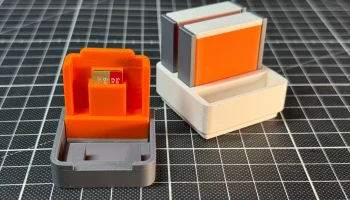 Футляр в виде кассеты для карт MicroSD (+ лоток Gridfinity) 1