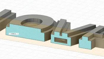 Магнит для K&uuml;hlschrank LOVE 3D-Optik 1