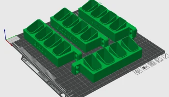 Двойной настенный держатель для журналов Glock (вариант ... 1