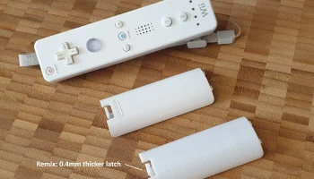 Крышка батарейного отсека пульта Wii (0,4 мм Remix, 2 ва...