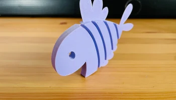 Плавающая гибкая рыбка Happy Fish 9