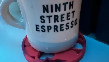 Подставка для напитков с рисунком сердца любви на День с... 2