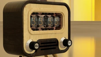 Винтажный корпус для телевизора Nixie FunKlock 4