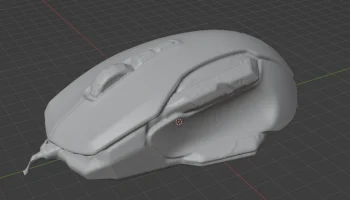 Мышь Roccat Kone AIMO 3D-сканирование