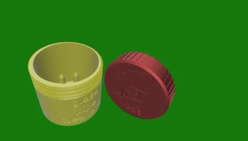 Контейнер с завинчивающейся крышкой для чистки стеклянных... 2