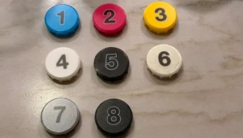Пронумерованные колпачки держателей катушек для INDX 4
