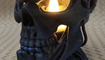Terminator Skull - Светодиодный подсвечник для чая 2