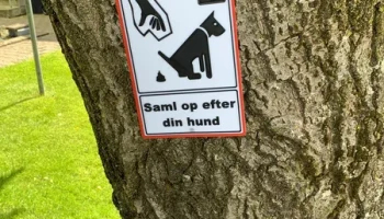 Skilt - saml op efter din hund 1