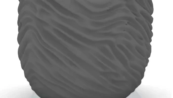 Кашпо Wavy Ripple Zen - цветочный горшок с современной т... 2