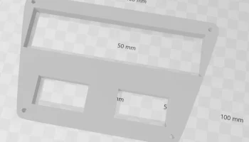 Vw Golf 2 Средняя консоль Abdeckung umbau RUX LCD