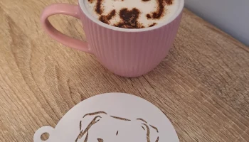Собака-боксер - Coffee Stencil Art - Latte Art 2