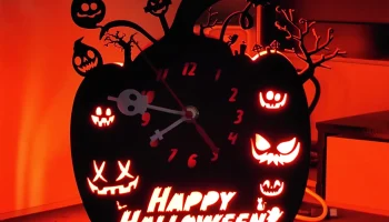 Светодиодные часы Halloween Pumpkin Watch V2 4