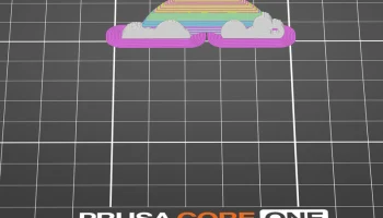 Многоцветный брелок Rainbow (виртуальные экструдеры / Co... 1