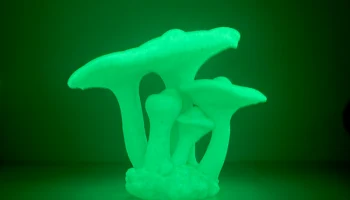 Грибы (Prusament Ultraglow, Meshy AI - Образец модели) 3