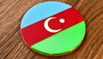 Азербайджан - Подставка для пива под флагом