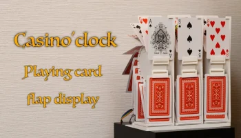 Casino'lock - Дисплей/часы с клапанами игральных карт Casino'lock - Дисплей/часы с клапанами игральных карт