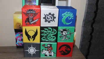 MTG EDH Commander Showcase Deck Box - одноцветная базовая... 9