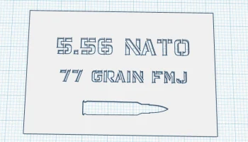 Трафареты для этикеток для боеприпасов 5.56 NATO/.223 Rem... 1