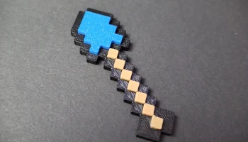 Магнит для лопаты Minecraft - защелкивается! АМС НЕ НУЖЕН... 1